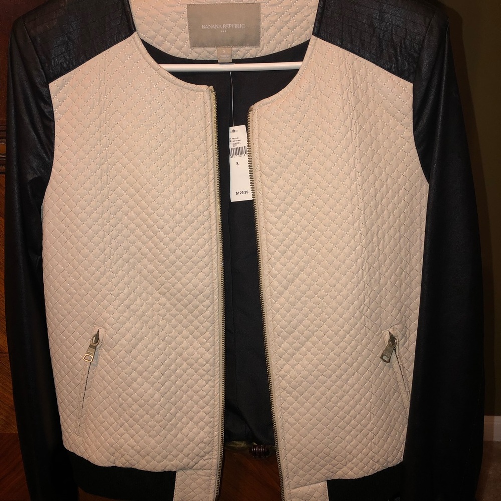 Banana Republic jacket (like leather) size s BNWT